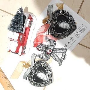 Lot of 4 Vixtorian Inspired Photo & Angel 😇 Ornaments Figurine🎄🎁